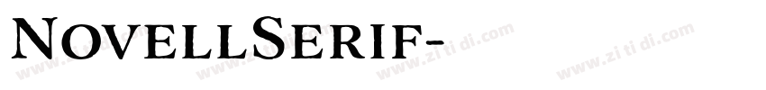 NovellSerif字体转换