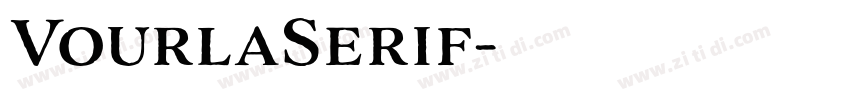 VourlaSerif字体转换