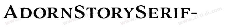 AdornStorySerif字体转换