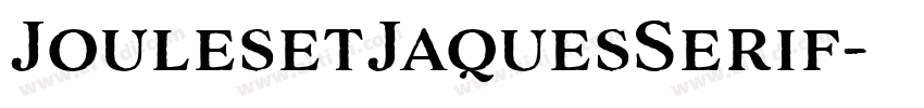 JoulesetJaquesSerif字体转换
