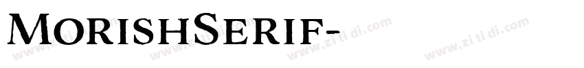 MorishSerif字体转换