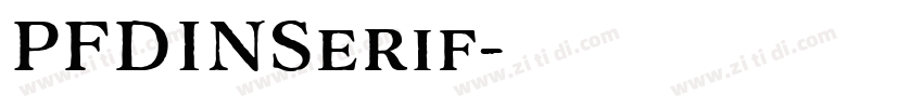 PFDINSerif字体转换