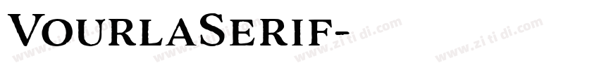 VourlaSerif字体转换