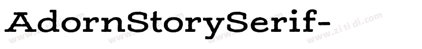 AdornStorySerif字体转换