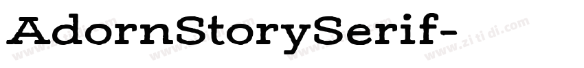 AdornStorySerif字体转换
