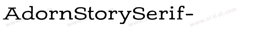 AdornStorySerif字体转换