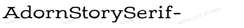 AdornStorySerif字体转换