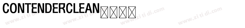 ContenderClean字体转换