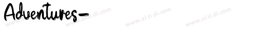 Adventures字体转换