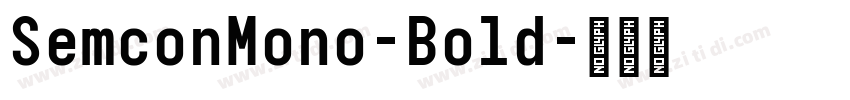SemconMono-Bold字体转换