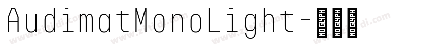 AudimatMonoLight字体转换