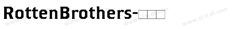 RottenBrothers字体转换