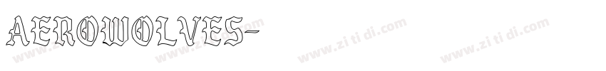 AeroWolves字体转换