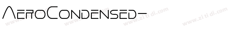 AeroCondensed字体转换