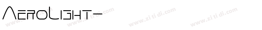 AeroLight字体转换