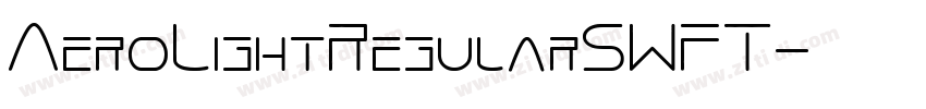 AeroLightRegularSWFT字体转换