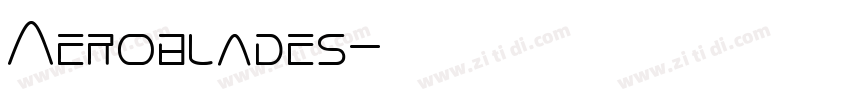 Aeroblades字体转换