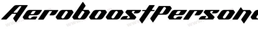 AeroboostPersonallse字体转换