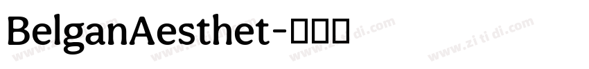 BelganAesthet字体转换