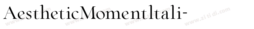 AestheticMomentltali字体转换