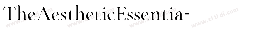TheAestheticEssentia字体转换