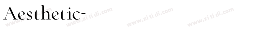 Aesthetic字体转换