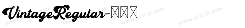 VintageRegular字体转换