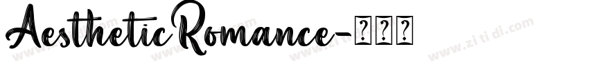 AestheticRomance字体转换