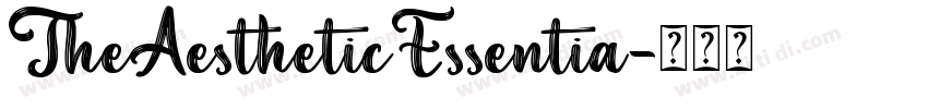 TheAestheticEssentia字体转换