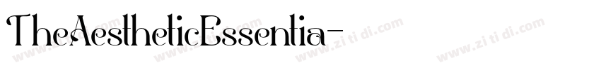 TheAestheticEssentia字体转换