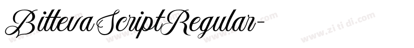BittevaScriptRegular字体转换