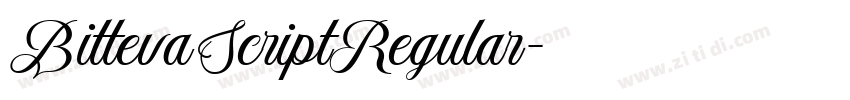 BittevaScriptRegular字体转换