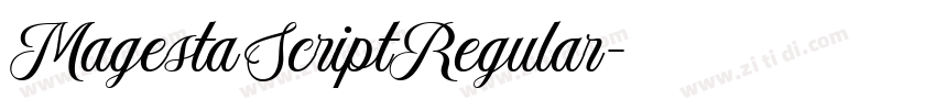 MagestaScriptRegular字体转换
