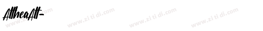 AltheaAlt字体转换