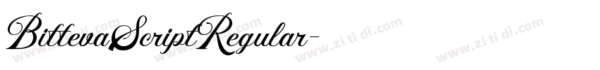BittevaScriptRegular字体转换