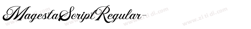 MagestaScriptRegular字体转换