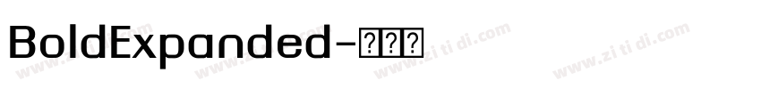 BoldExpanded字体转换