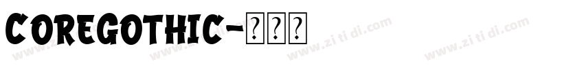CoreGothic字体转换