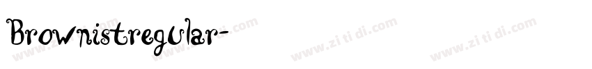 Brownistregular字体转换