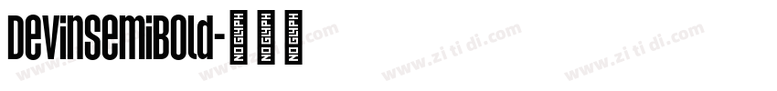 DevinSemiBold字体转换