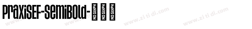 PraxisEF-SemiBold字体转换
