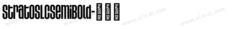 StratosLCSemiBold字体转换