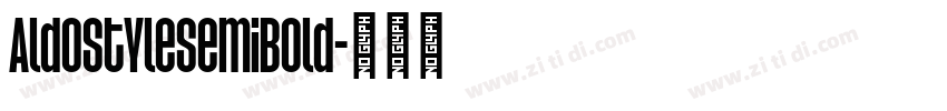 AldostyleSemiBold字体转换