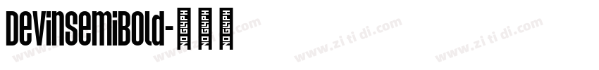 DevinSemiBold字体转换