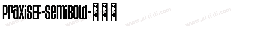 PraxisEF-SemiBold字体转换
