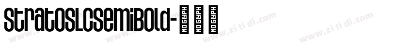 StratosLCSemiBold字体转换