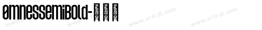 0mnesSemiBold字体转换