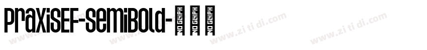 PraxisEF-SemiBold字体转换