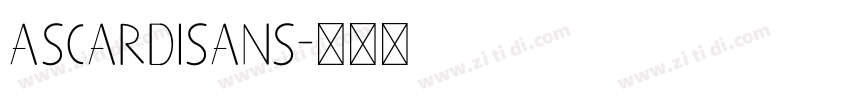 AscardiSans字体转换