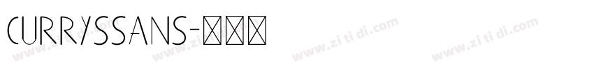 CurrysSans字体转换